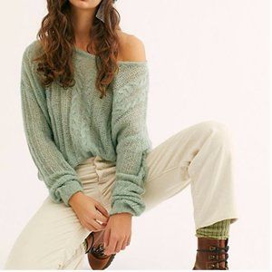 NWT Free People Angel Soft Pullover Sweater - Mint